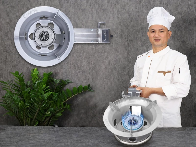 Bếp trưởng đánh giá cao bếp khè Kamadon bởi lửa xanh căng giúp nấu nhanh hơn 50%